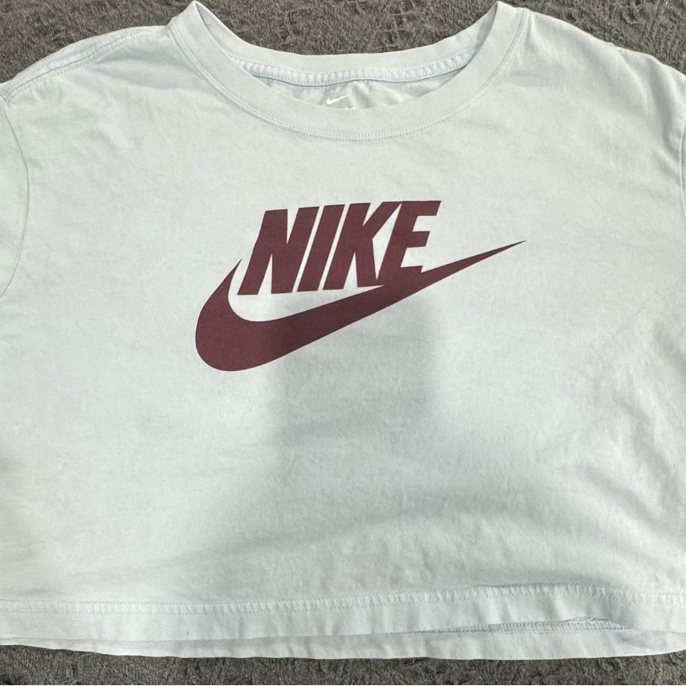 Nike Light blue crop top